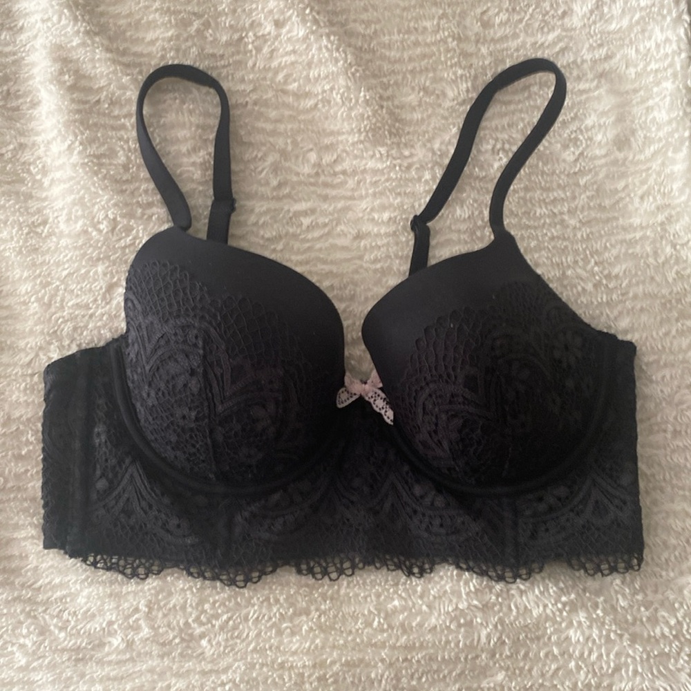 Victoria’s Secret bra. Body by Victoria.